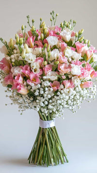 Romantischer Eustoma-Bouquet